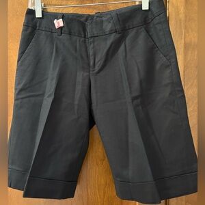 Banana Republic Black Martin Fit Dress Shorts